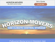 Tablet Screenshot of horizonmoversqc.com